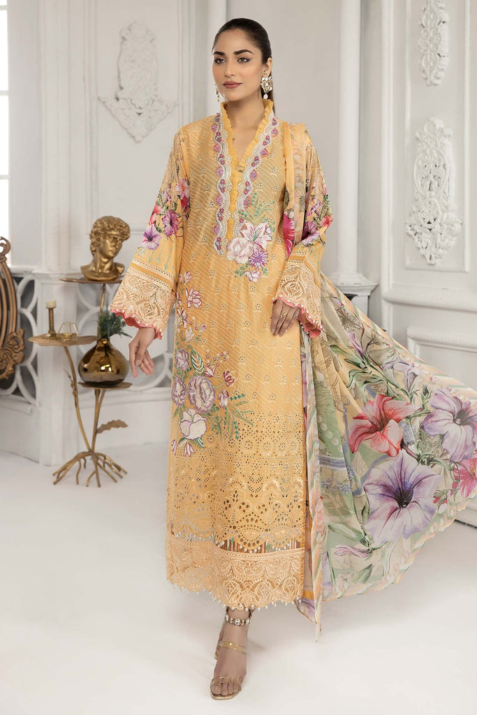 Adan's Libas Festive Chikankari Lawn Collection 2022 – Maize