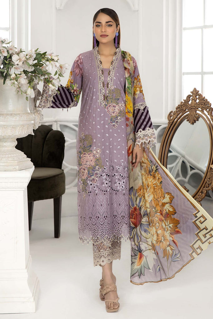 Adan's Libas Festive Chikankari Lawn Collection 2022 – Mountain Mist