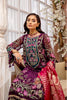 Adan's Libas Luxulia Embroidered Chiffon Collection – Berry Plum