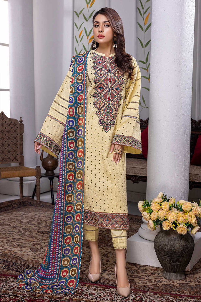 Adan's Libas Riwayat · Chikankari Embroidered Stitched 3Pc Lawn Suit – Hampton
