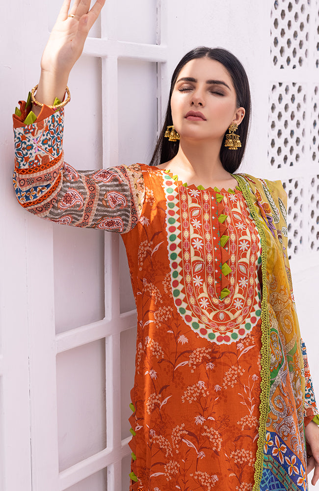 Al Zohaib Colors Digital Printed Lawn Collection – CPB-23-10 – YourLibaas