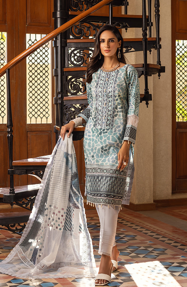 Al Zohaib Sunshine Bloom Embroidered Lawn Collection 2022 – E-08