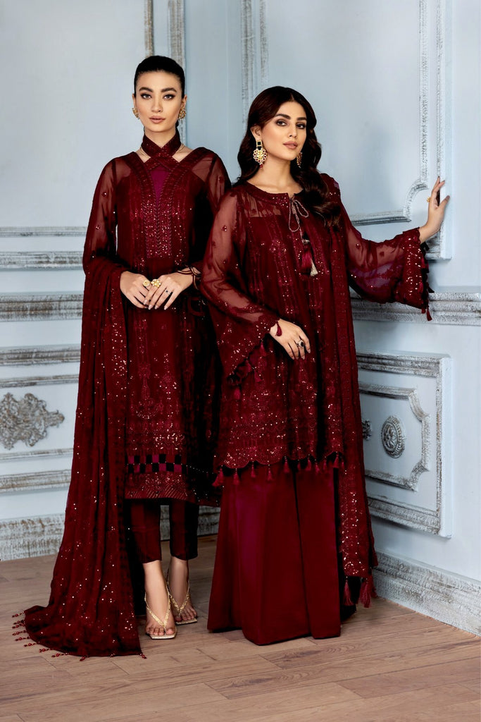 Alizeh Mah-e-Ru Festive Embroidered Chiffon Collection '21 – Lavana