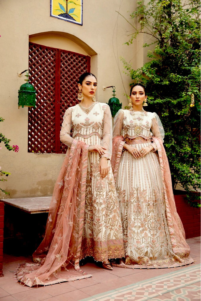 Alizeh Shahtaj Festive Embroidered Chiffon Collection '21 – Zevar -01