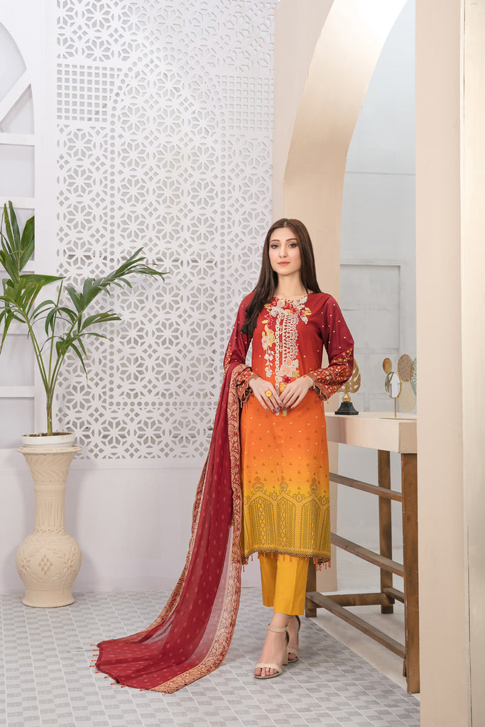 Amna Sohail by Tawakkal · Anabella Lawn Collection 2022 – D-7233