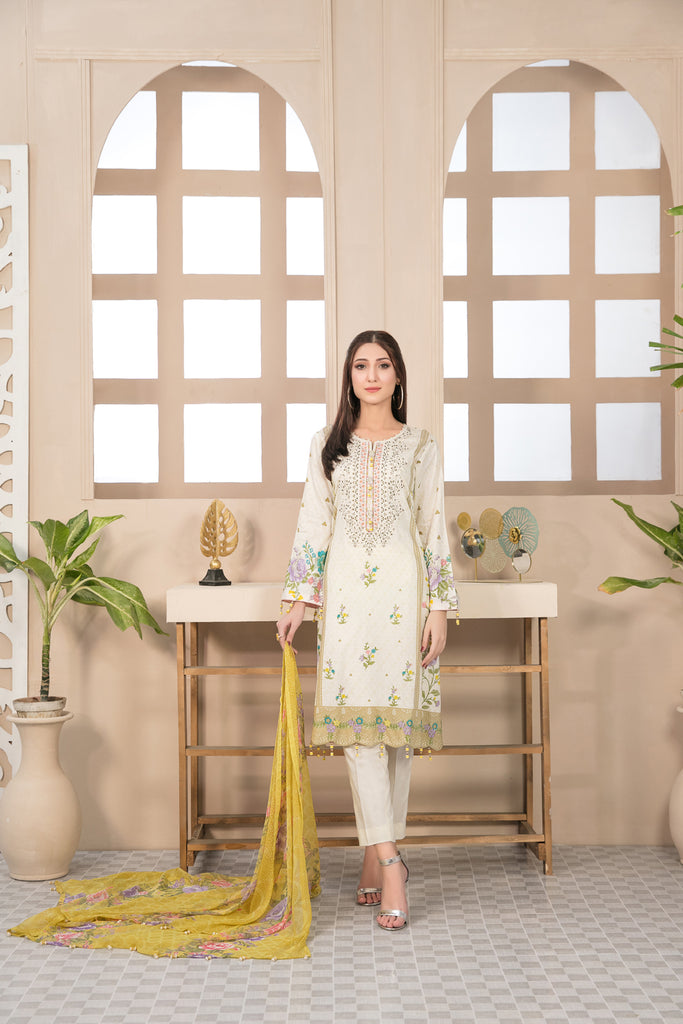 Amna Sohail by Tawakkal · Anabella Lawn Collection 2022 – D-7238