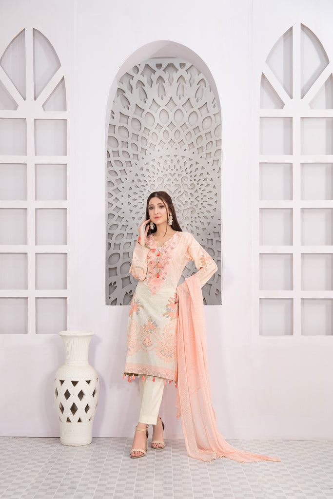 Amna Sohail by Tawakkal · Anabella Lawn Collection 2022 – D-7240