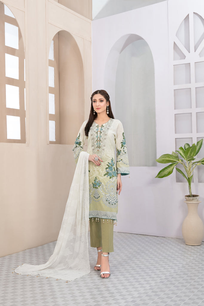 Amna Sohail by Tawakkal · Anabella Lawn Collection 2022 – D-7241