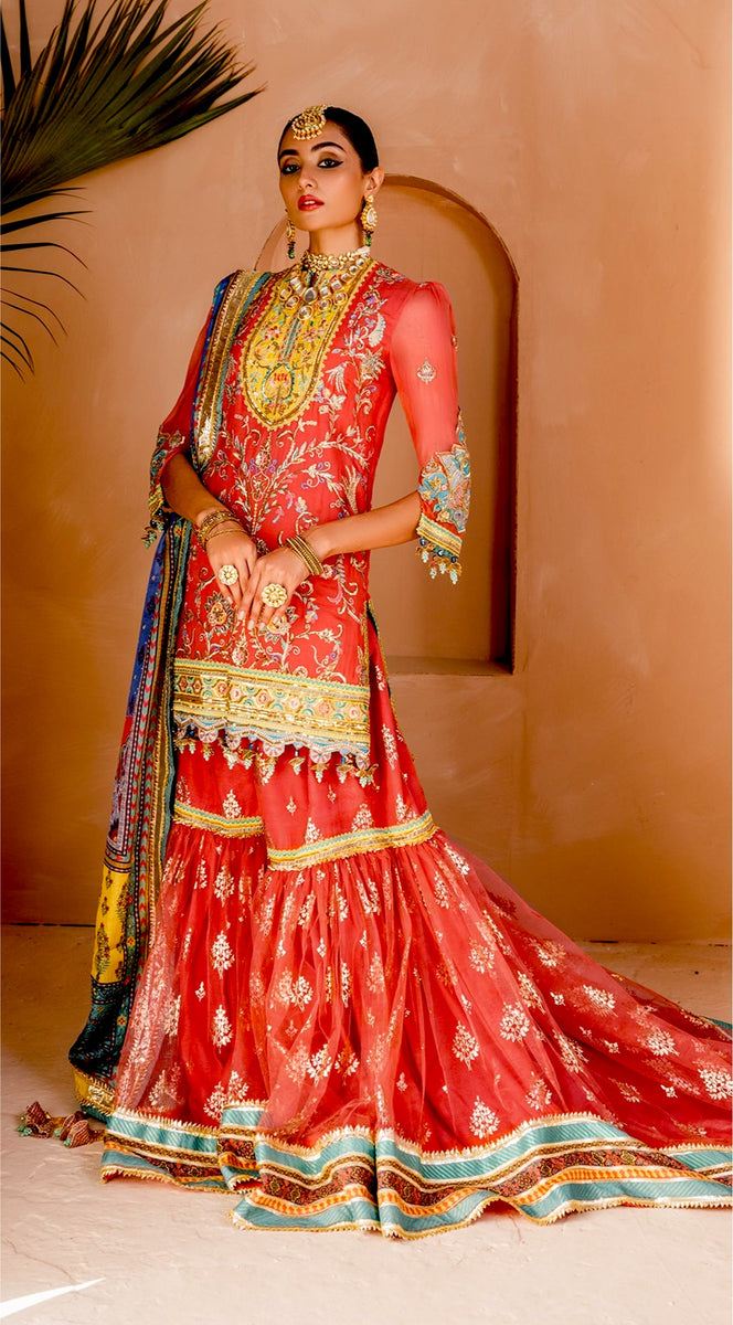 Anaya X Kamiar Rokni · Dhanak Mehndi Collection – TEHSEEN – YourLibaas