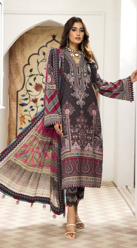 Anaya by Kiran Chaudhry · Nazafreen Embroidered Cambric Collection – SASHEEN