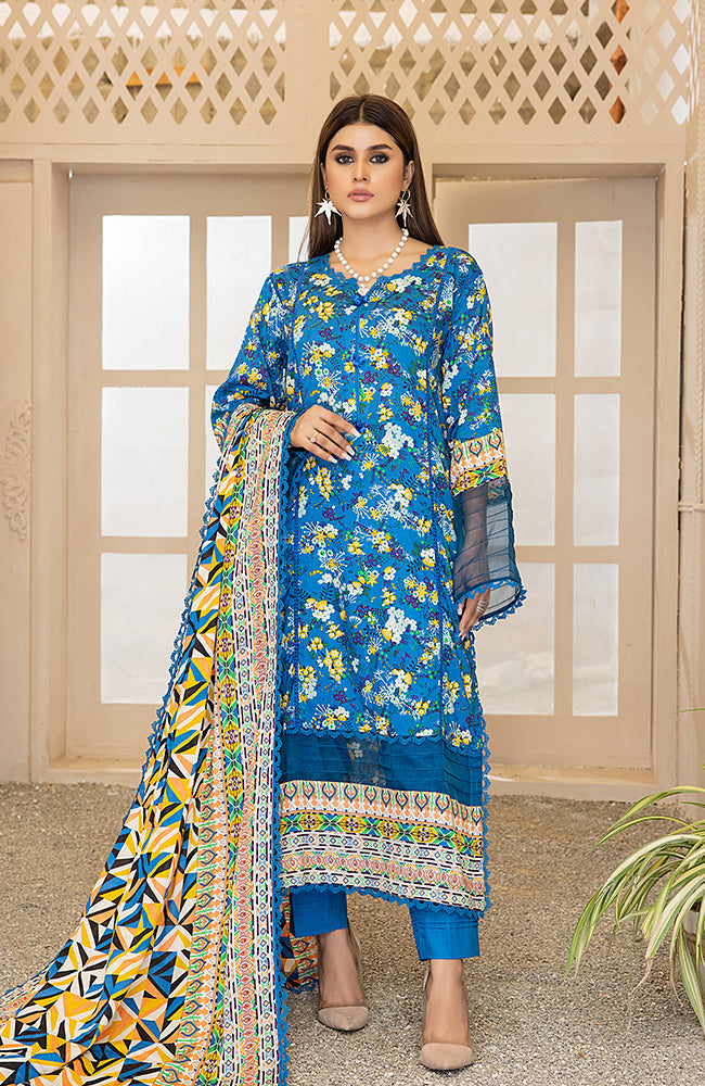 Anum Printed Lawn Collection Vol-1 2023 – ANL1-23-01A