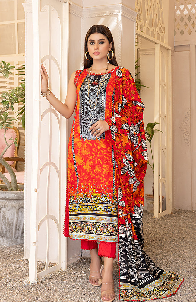 Anum Printed Lawn Collection Vol-1 2023 – ANL1-23-03C