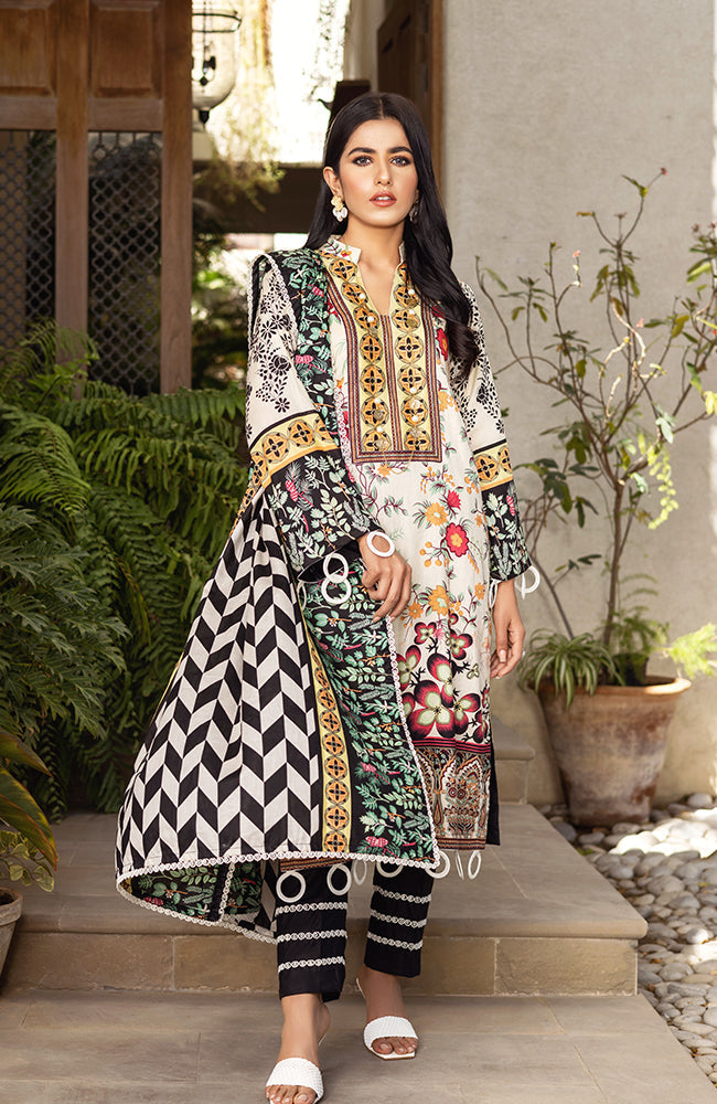 Anum Printed Lawn Collection Vol-3 – 02B