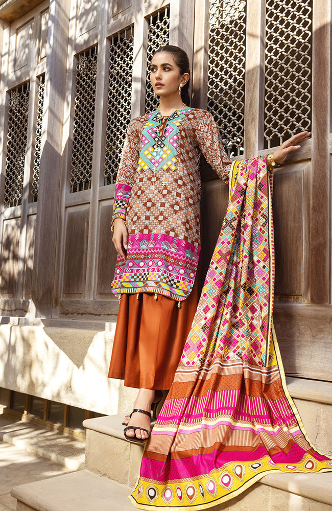 Anum Printed Lawn Collection Vol-3 – 07C
