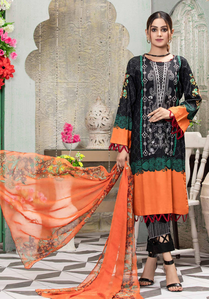 Areeba Embroidered Lawn Collection – D5