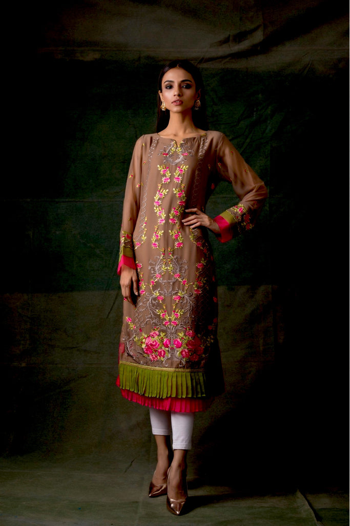 Areeba Saleem Embroidered Lawn Kurti Collection – ASKE-8