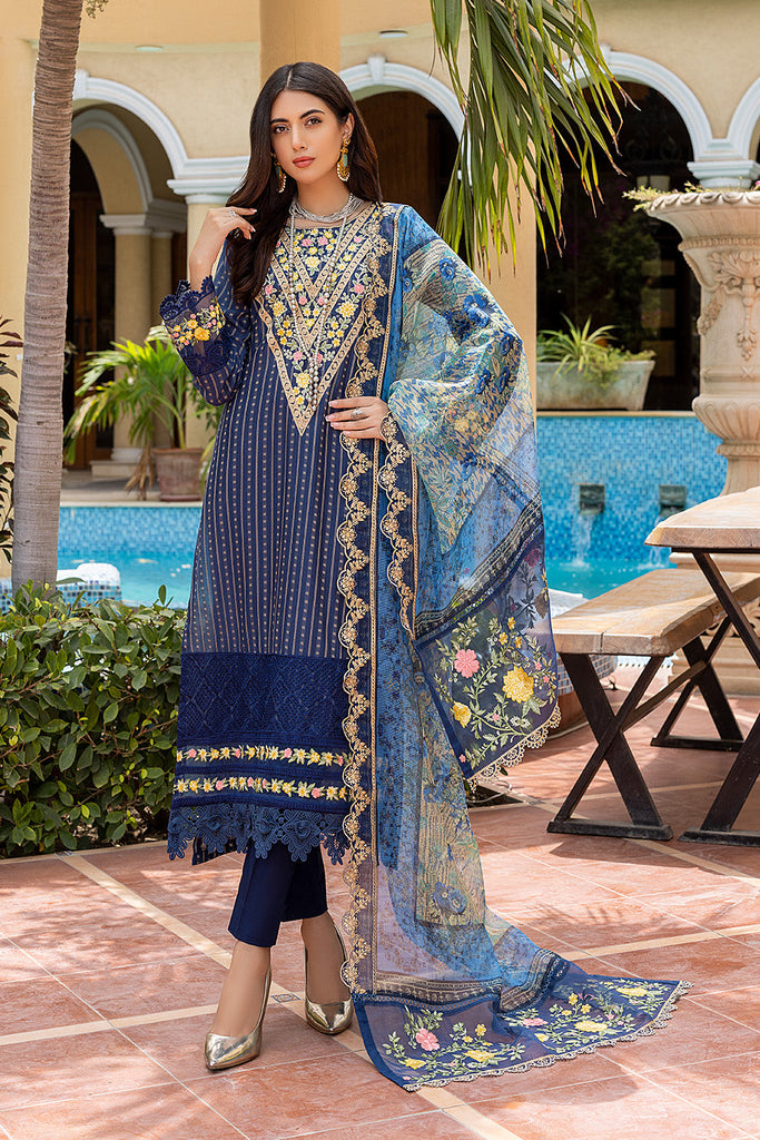 Azure Festive Luxury Lawn Collection – Aquatic