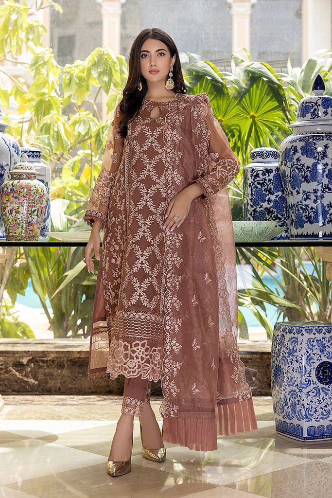 Azure Luxe Festive Edit Embroidered Lawn Collection – Glittery Rose