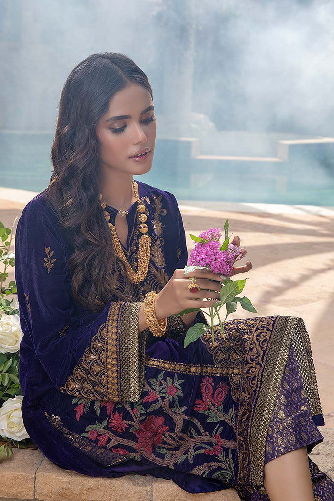Azure Velvet Winter 2Pc Collection – Jade Vine – YourLibaas