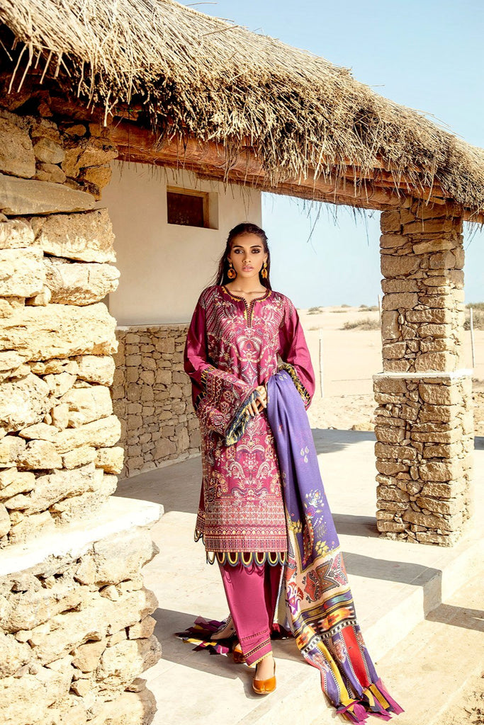 Baroque Khaddar Winter Collection – DARK LILAC