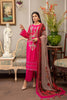Bin Rashid by Charizma · Embroidered Linen Masoori with Chiffon Dupatta – BR-06