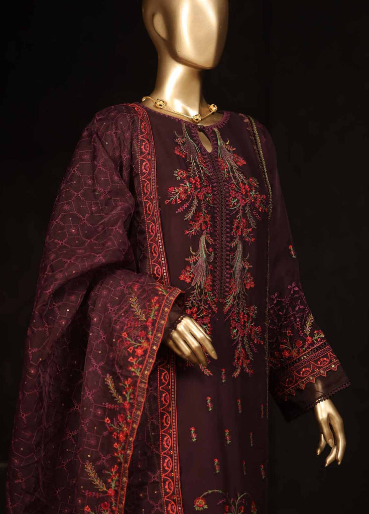 Bin Saeed Stitched Luxury Pret 3Pc Chiffon Collection ASPC008