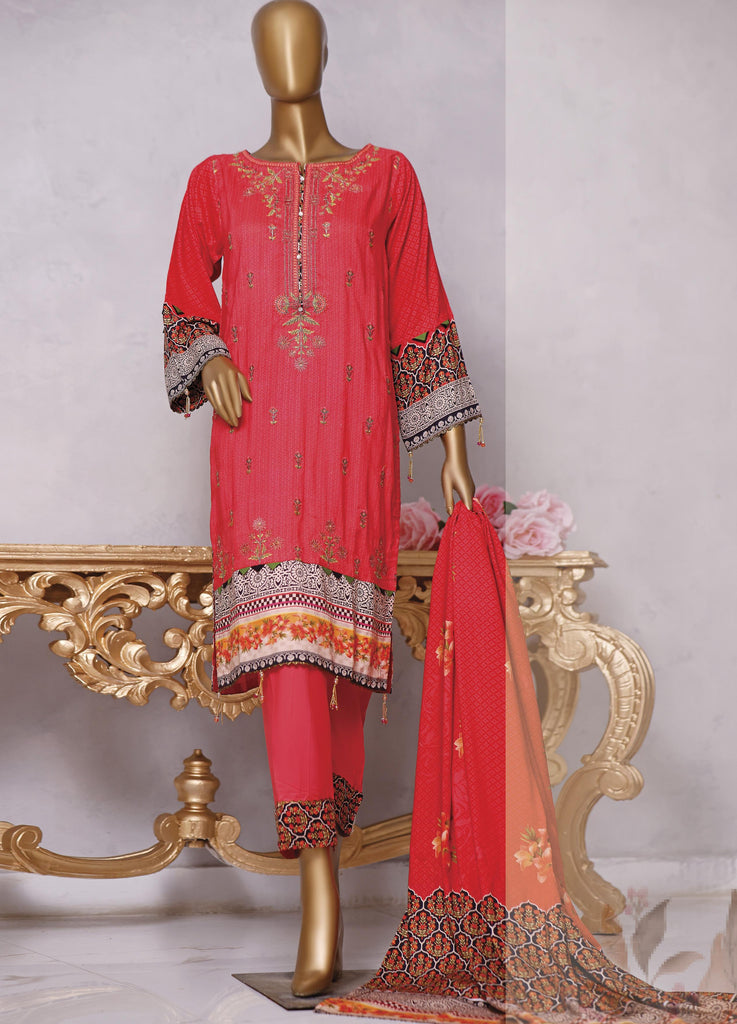 Bin Saeed Embroidered Linen Stitched Collection Vol-2 – DN-1