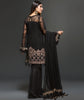 Zarif Embroidered Chiffon Collection 2019 – Mist Black