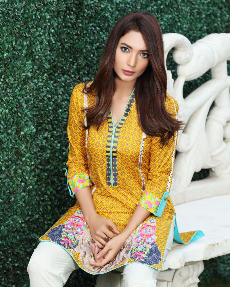 Charizma COCO 2 Piece Embroidered Lawn 2016 – C-01 - YourLibaas
 - 1