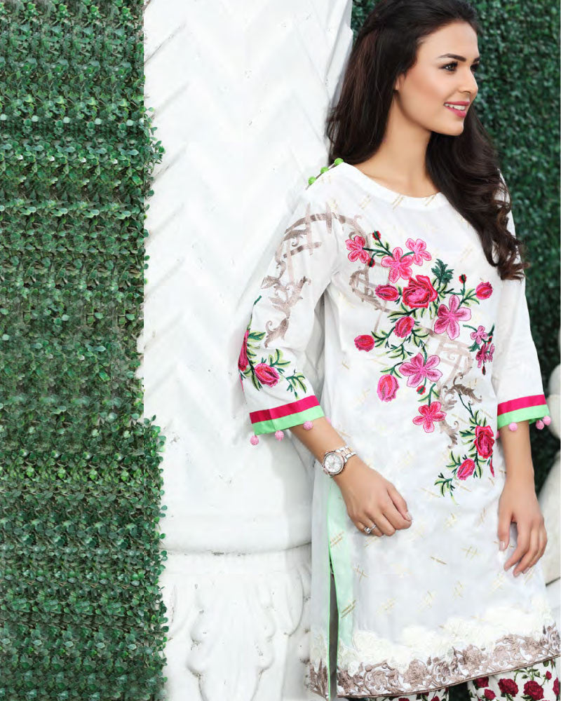 Charizma COCO 2 Piece Embroidered Lawn 2016 – C-08 - YourLibaas
 - 1