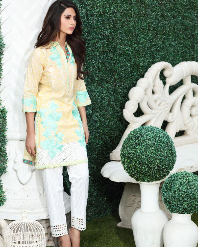 Charizma COCO 2 Piece Embroidered Lawn 2016 – C-09 - YourLibaas
 - 1