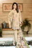 Gul Ahmed Summer 2017 - Beige 3 PC Embroidered Trencia Satin Silk Dress SS-126