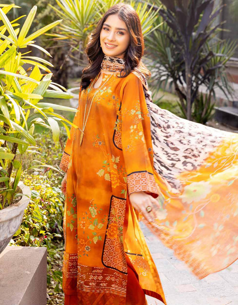 Charizma Combination Embroidered Lawn Collection 2023 – CC-07