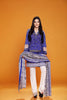 Gul Ahmed Summer 2017 - Royal Blue 3 PC Printed Lawn Dress CL-211 C