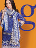 Gul Ahmed Summer 2017 - Royal Blue 3 PC Printed Lawn Dress CL-211 C