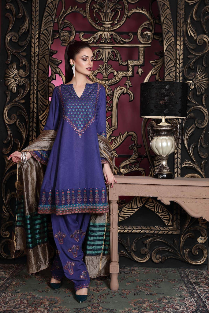 Charizma Slub Leather Collection (with Banarasi Woven Duppata) – Orchid Valley CSL-06