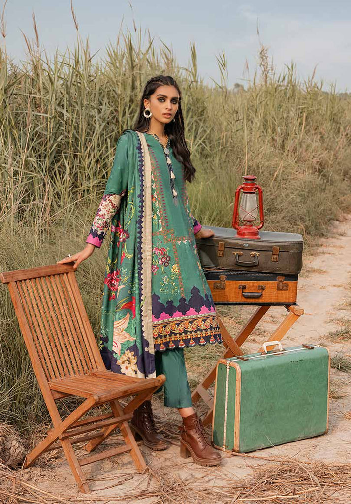 Gul Ahmed Winter Collection 2021 · 3 PC Khaddar Suit with Cotton Linen Dupatta – CV-12001