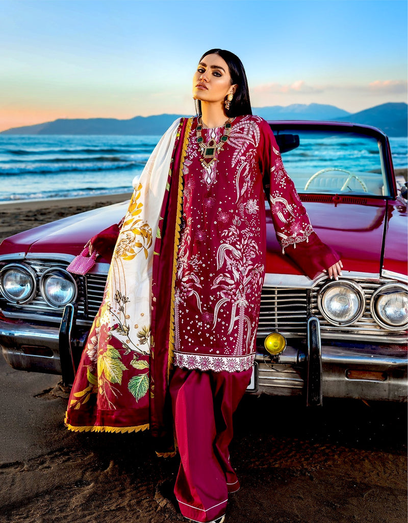 Sifa Lawn by Zunaira Raza – SL-02 B (Çeşme)