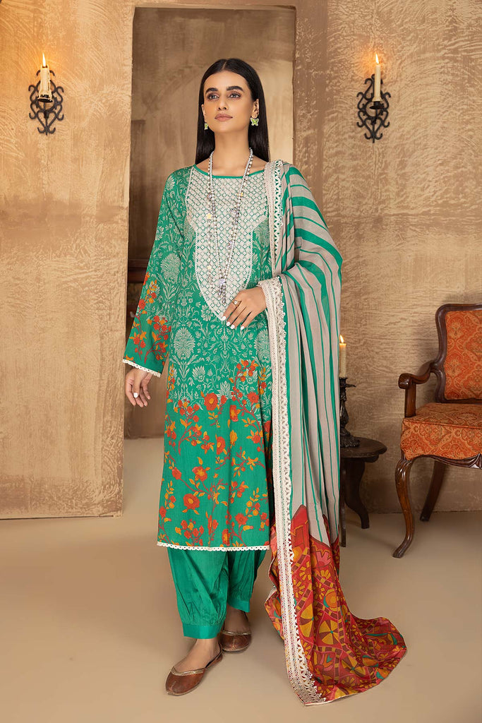 Charizma Aniiq – Embroidered Lawn Suit With Chiffon Dupatta AN22-11