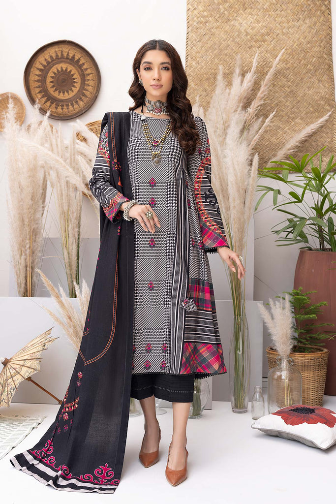 Charizma C-Prints Fall/Winter · Slub Linen Suit with Pashmina Shawl – CPW22-27