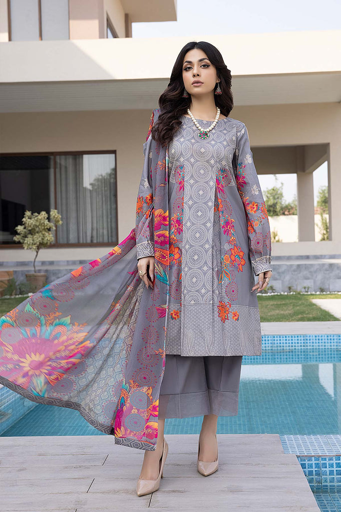 Charizma C-Prints – Printed Lawn Suit With Chiffon Dupatta CP22-008