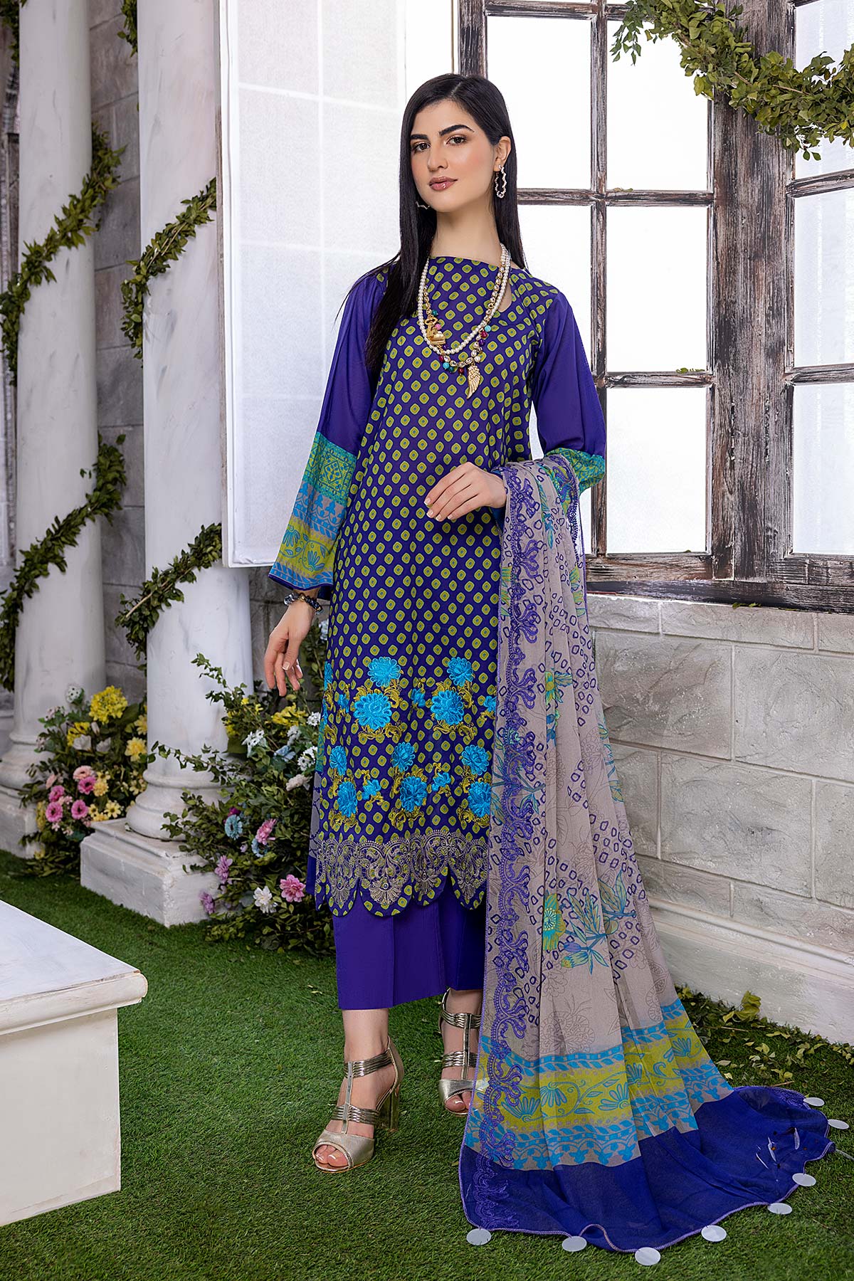 SHARADDHA DESIGNER 704 CHARIZMA VOL-7 PAKISTANI SUIT ONLINE SHOPPING