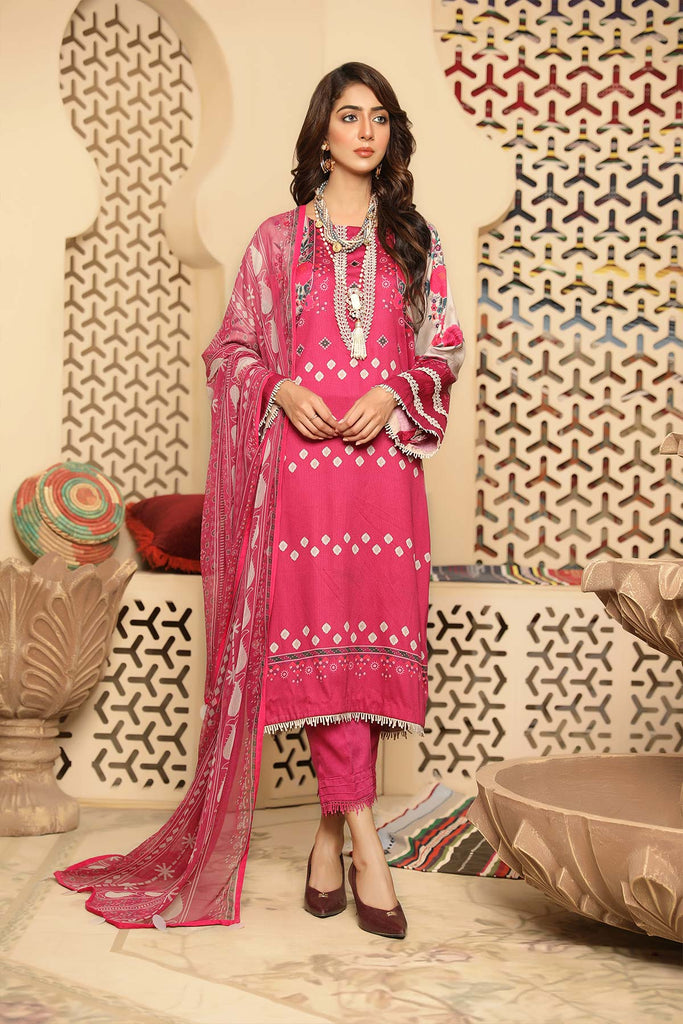Charizma C-Prints Slub Linen Collection with Printed Chiffon Dupatta – CPW-08