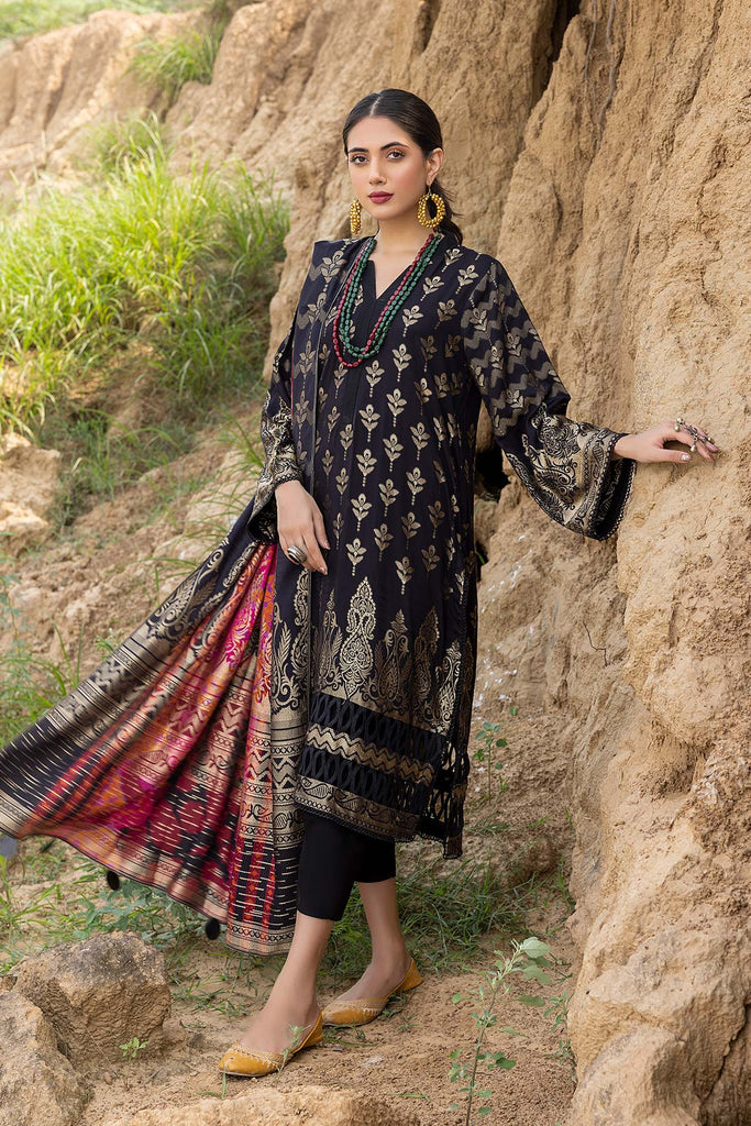 Charizma Embroidered Marina Jacquard Collection with Shawl – CMJ22-09