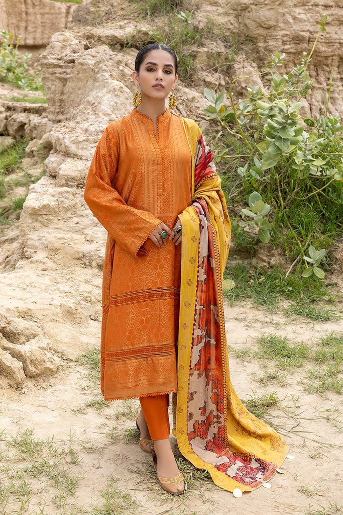 Charizma Embroidered Marina Jacquard Collection with Shawl – CMJ22-12