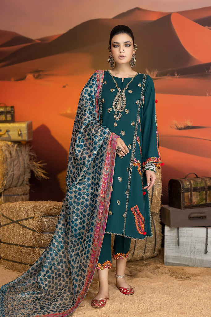 Charizma Miraas Embroidered Khaddar Collection – CM22-07