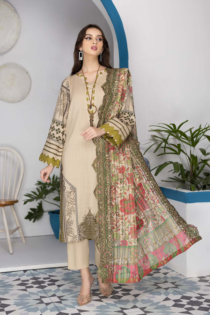 Charizma Print Melody Fall/Winter · Printed Marina Suit With Embroidered Dupatta – PEW22-04