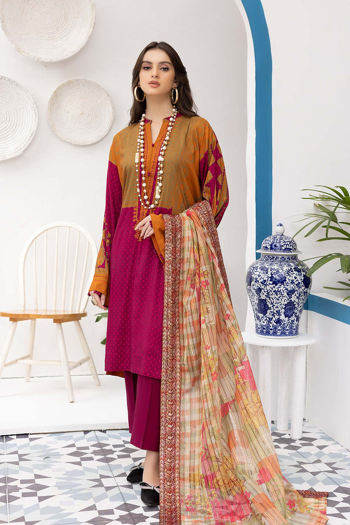 Charizma Print Melody Fall/Winter · Printed Marina Suit With Embroidered Dupatta – PEW22-07