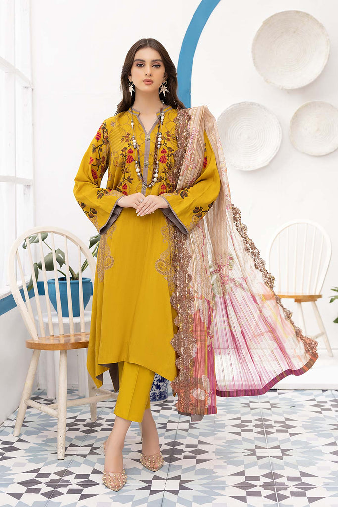 Charizma Print Melody Fall/Winter · Printed Marina Suit With Embroidered Dupatta – PEW22-09