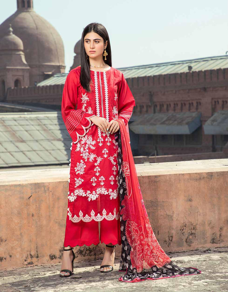 Charizma Reem · Embroidered Lawn Collection with Chiffon Dupatta – DN-5